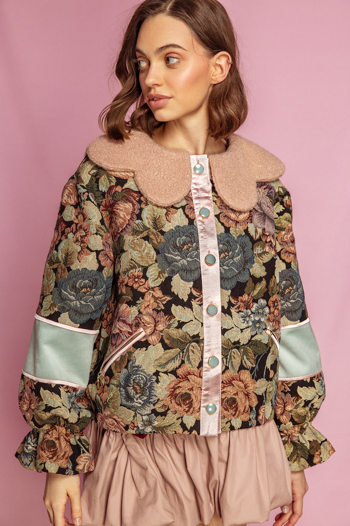 KURTKA W KWIATY SECRET GARDEN - obrazek 2